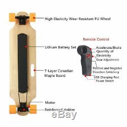 Skateboard Électrique Longboard Skate Bluetooth Longboard Télécommande Sans Fil