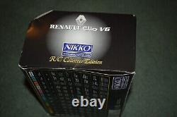 Télécommande Nikko Renault Clio V6 124 Nouvelle dans la boîte Édition Collector R/C RARE