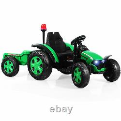 Tracteur Et Remorque Pour Enfants Électriques 12v Roulez Sur Une Voiture-jouet Avec Télécommande