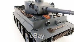 Uk Radio Télécommande Rc Militaire Tank Heng Long 2.4g Allemand Tiger V6.0 Modèle