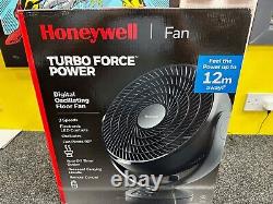 Ventilateur de sol électronique Honeywell Force. Télécommande, oscillant noir.
