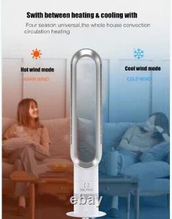 Ventilateur de tour sans lame Air chaud et froid Portable intelligent Refroidissement chaud