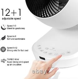Ventilateur silencieux à moteur à courant continu MYCARBON - Ventilateur de bureau à turbine pour refroidissement de l'air.