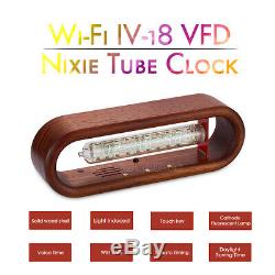 Vintage / Iv-18 Vfd Nixie Tube Clock Alarme Tomate Wifi Timing Télécommande