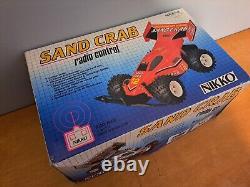 Vintage années 1980 Boîte RC Télécommande Nikko Sand Crab Entièrement Fonctionnel
