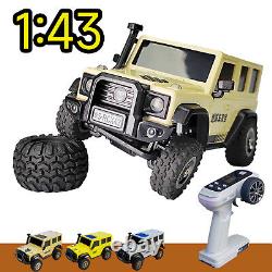 Voiture RC LDARC X43 Crawler avec contrôleur 1/43 Simulation Frame Full 4WD Remote Con