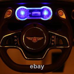 Voiture électrique à conduire avec lumières LED, musique, télécommande parentale - blanc HOMCOM