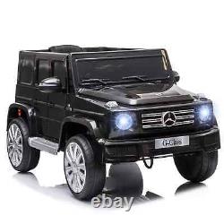 Voiture électrique pour enfants HOMCOM Mercedes Benz G500 12V avec télécommande - Noir