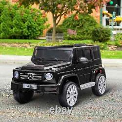 Voiture électrique pour enfants HOMCOM Mercedes Benz G500 12V avec télécommande - Noir