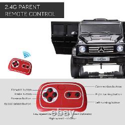 Voiture électrique pour enfants HOMCOM Mercedes Benz G500 12V avec télécommande - Noir