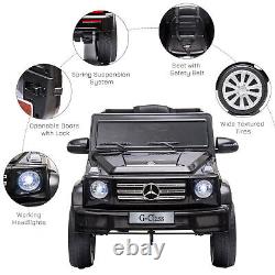 Voiture électrique pour enfants HOMCOM Mercedes Benz G500 12V avec télécommande - Noir