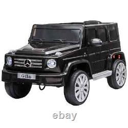 Voiture électrique pour enfants HOMCOM Mercedes Benz G500 12V avec télécommande - Noir