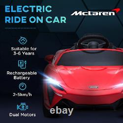 Voiture électrique pour enfants Homcom McLaren sous licence avec télécommande - Rouge