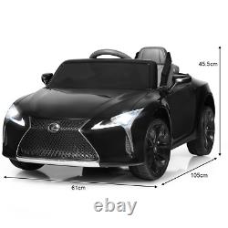 Voiture électrique pour enfants Lexus noire avec télécommande