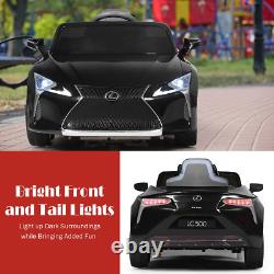 Voiture électrique pour enfants Lexus noire avec télécommande