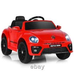 Voiture électrique pour enfants Volkswagen Beetle 12v avec télécommande - rouge