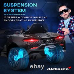 Voiture électrique pour enfants sous licence McLaren HOMCOM avec télécommande noire