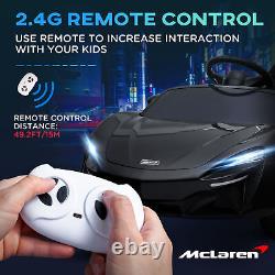 Voiture électrique pour enfants sous licence McLaren HOMCOM avec télécommande noire