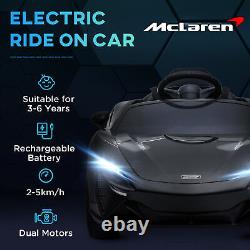 Voiture électrique pour enfants sous licence McLaren HOMCOM avec télécommande noire