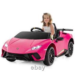 Voiture électrique pour tout-petits 12V avec télécommande - Rose