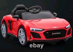 Voiture électrique sous licence Audi R8 Spyder pour enfants 12V avec télécommande