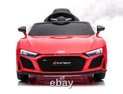 Voiture électrique sous licence Audi R8 Spyder pour enfants 12V avec télécommande