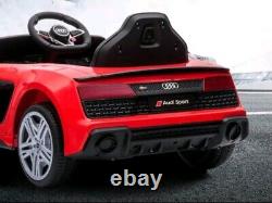 Voiture électrique sous licence Audi R8 Spyder pour enfants 12V avec télécommande