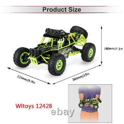 Voiture jouet tout-terrain télécommandée WLtoy Monster Truck RC pour enfants à grande échelle 2,4 GHz 50km/h