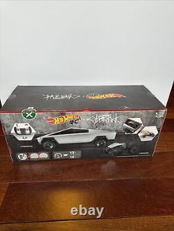 Voiture télécommandée Hot Wheels Cyber Truck Tesla Cybertruck à l'échelle 1:10, NEUVE